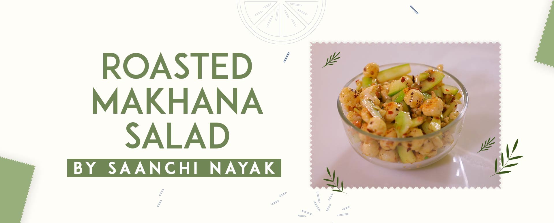 Roasted makhana Salad