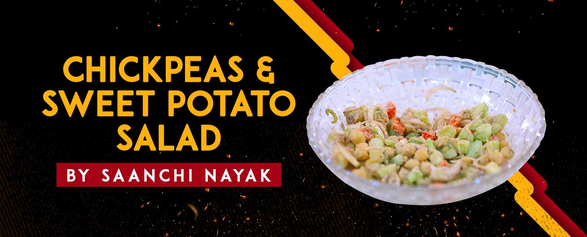 Chickpeas & sweet potato salad