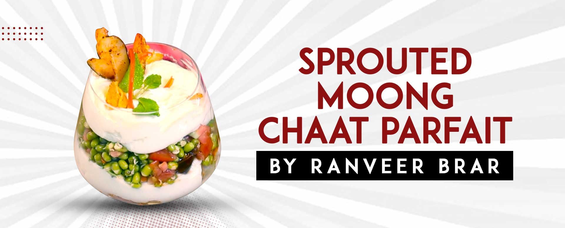 Sprouted Moong Chaat Parfait