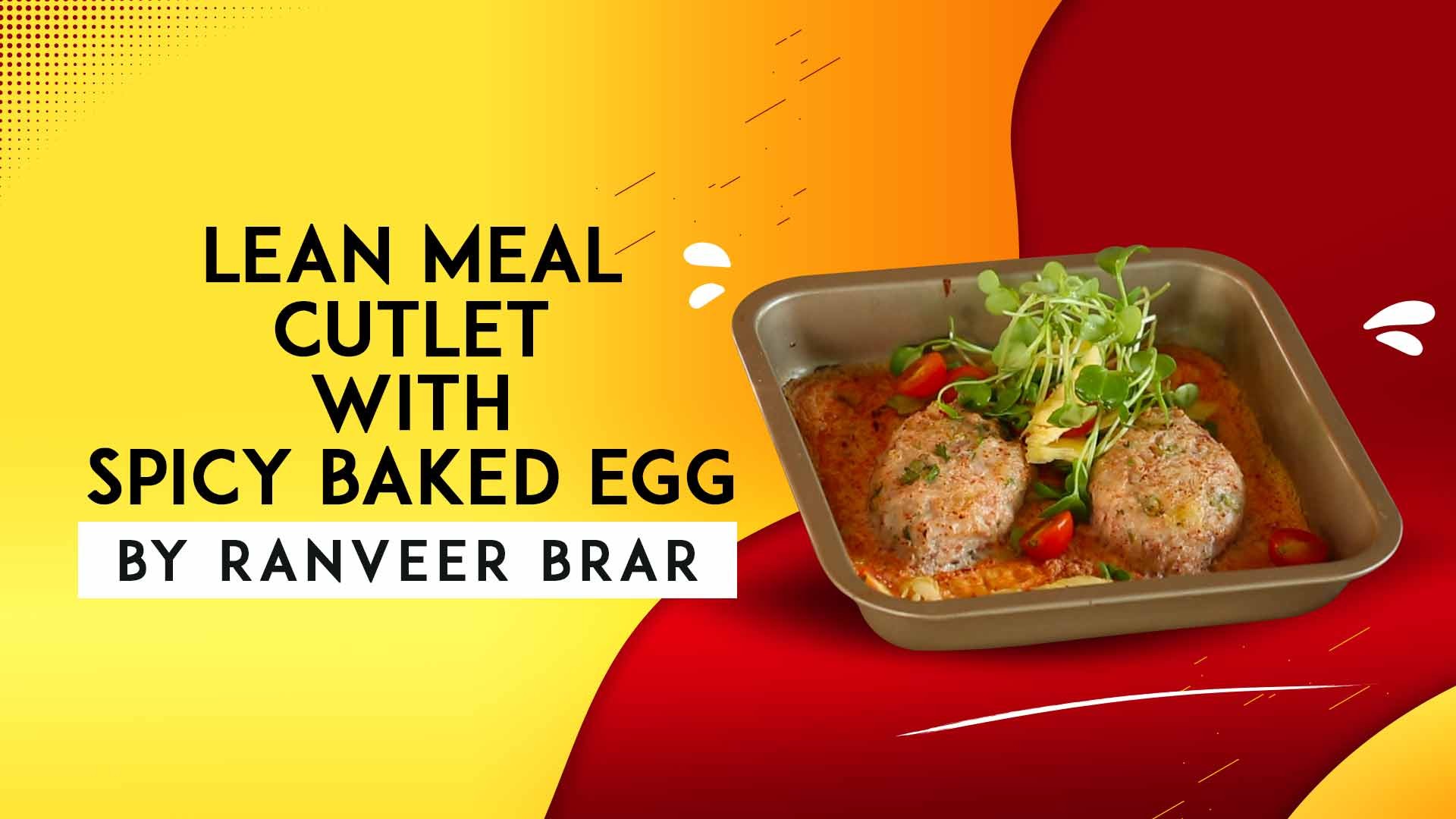 Lean Meal Cutlet with Spicy Baked Egg